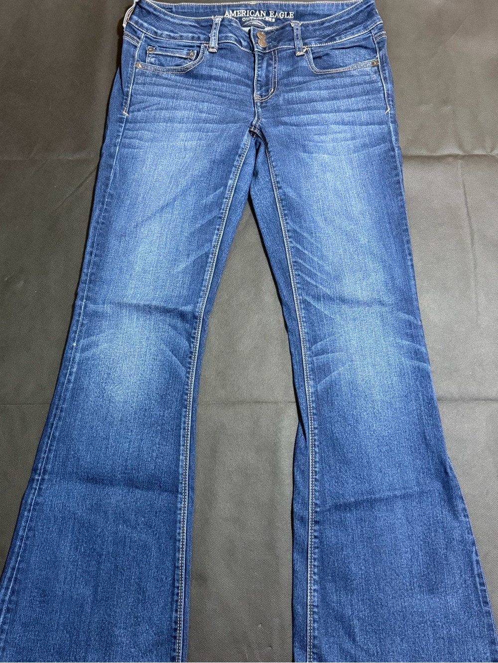 American Eagle Outfitters Women's Blue Artist Flared Jeans size 10 Long